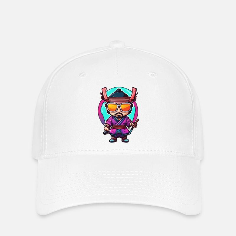 Samurai / Japanisch / Harakiri / Katana / Mann - Flexfit Cap - Weiß