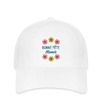 MAMIE - Casquette Flexfit - blanc - Devant