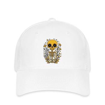 Squelette - Casquette Flexfit - blanc - Devant