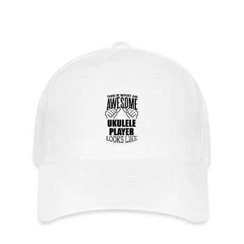 Ukulele - Flexfit Cap - Weiß - Vorne