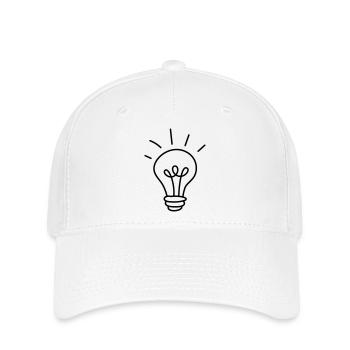 Gluehbirne - Flexfit Cap - Weiß - Vorne