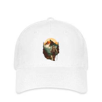 Wandern Berg Berge Bergsteigen Klettern Natur - Flexfit Cap - Weiß - Vorne