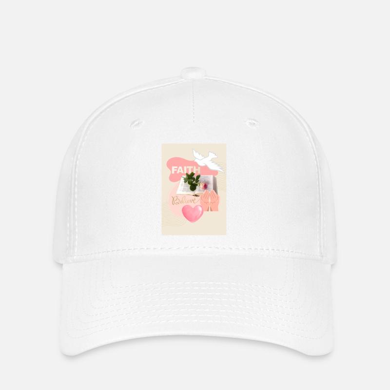 Collage de foi - Casquette Flexfit - blanc