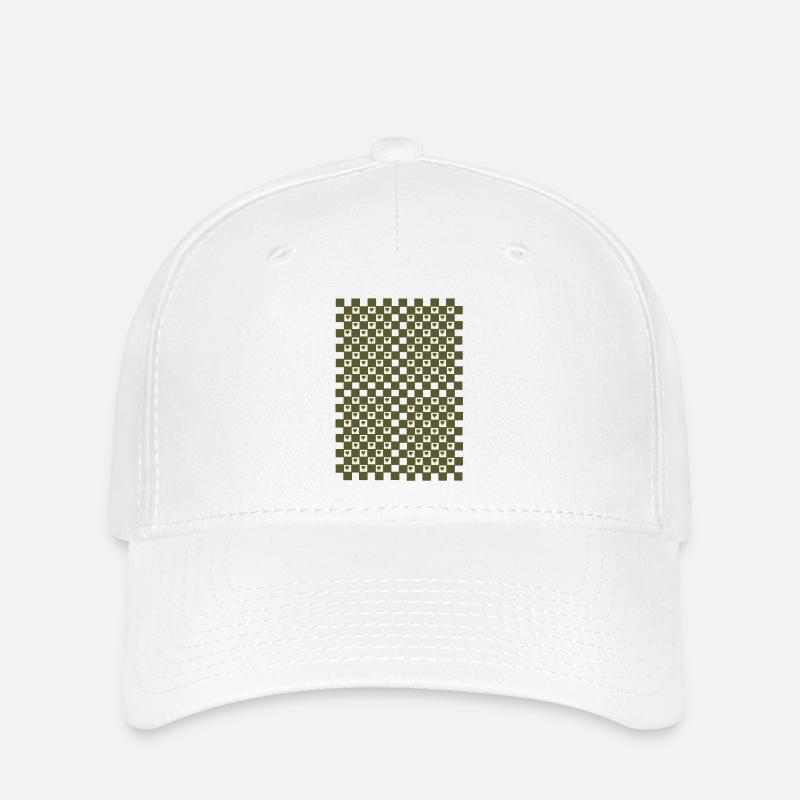 Conception de cœur - Casquette Flexfit - blanc