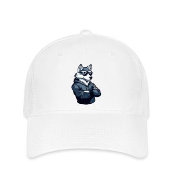 Wolf Cool - Flexfit Cap - Weiß - Vorne