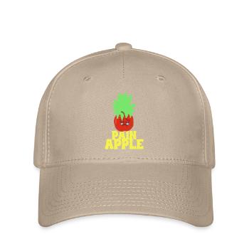 Ananas Schmerz Apfel - Flexfit Cap - Khaki - Vorne