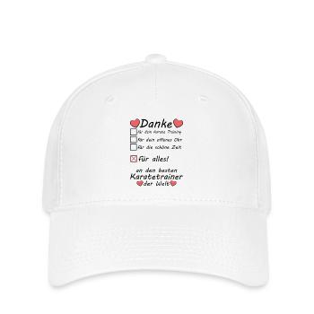 Beste Karatetrainer Karate Trainer Danke Abschied - Flexfit Cap - Weiß - Vorne