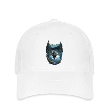 Chemise Motto - Loisir Homme - Pêche - Casquette Flexfit - blanc - Devant