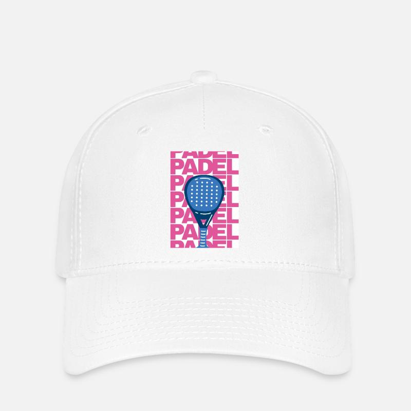 Padel poster - Flexfit Cap - white