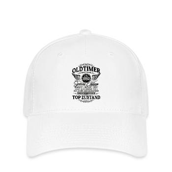 Oldtimer Baujahr 1950 Jahrgang Geburtstag Geschenk - Flexfit Cap - Weiß - Vorne