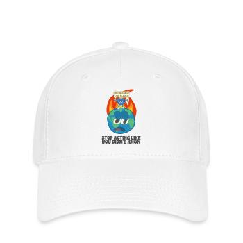 Global warming, ecology, environment - Flexfit Cap - white - Front