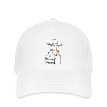 Espressionist - Espresso - Kaffee trinken - Flexfit Cap - Weiß - Vorne