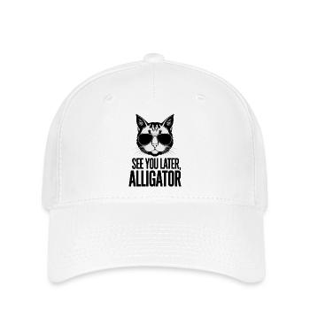 See You Later, Alligator - Flexfit Cap - white - Front