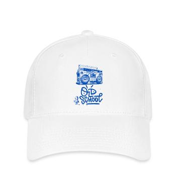 Old School - Flexfit Cap - white - Front