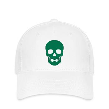 Crâne : symbole d’éternité - Casquette Flexfit - blanc - Devant