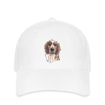 Épagneul springer gallois - Casquette Flexfit - blanc - Devant