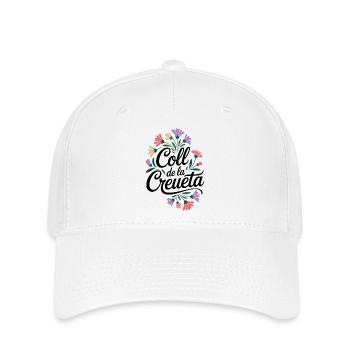 Coll de la Creueta Floral Cycling Art - Flexfit Cap - Weiß - Vorne