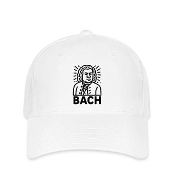 Jean-Sébastien Bach - Casquette Flexfit - blanc - Devant