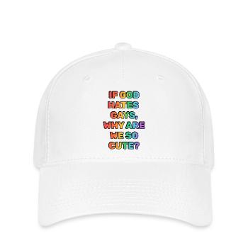 Lustiger Gay-Pride-Slogan - Flexfit Cap - Weiß - Vorne