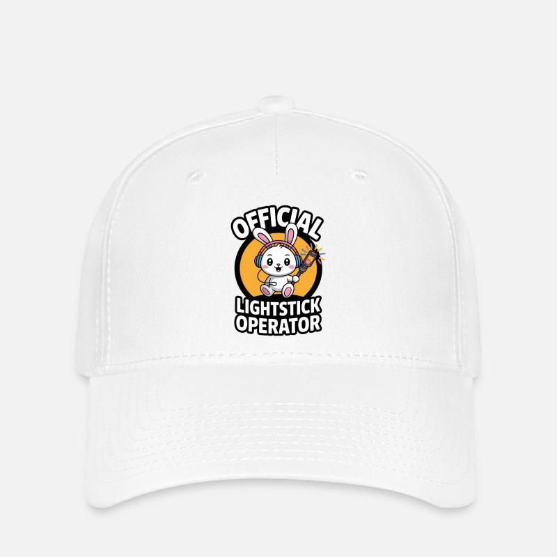 K-Pop Fan Lightstick Corée - Casquette Flexfit - blanc