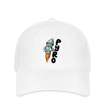 Pyro Pyrotechnics Football Station Ultras Block - Flexfit Cap - white - Front