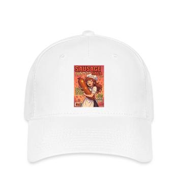 Sausage Saga Fake Comic Magazine Cook - Flexfit Cap - white - Front