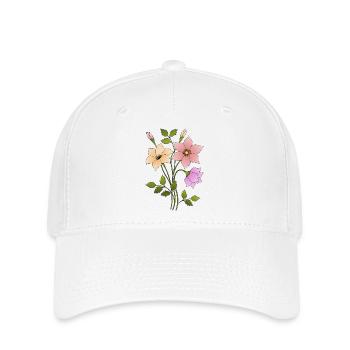 Blumen - Casquette Flexfit - blanc - Devant