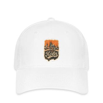 Köln Winterlandschaft   - Flexfit Cap - Weiß - Vorne