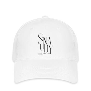 Sunday Coffee in Bed Club Schriftzug  - Flexfit Cap - Weiß - Vorne