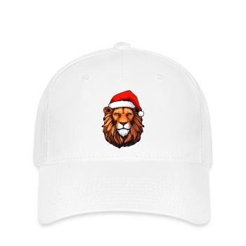 Lion Santa Claus - Casquette Flexfit - blanc - Devant
