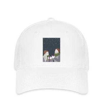 Friends in the snow - Flexfit Cap - white - Front