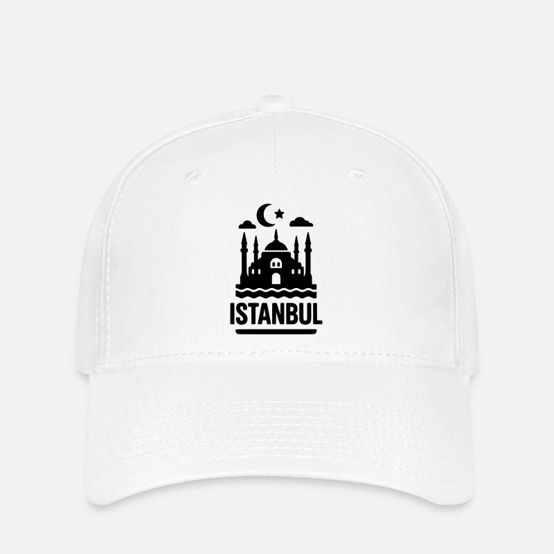 istanbul silhouette wahrzeichen - Flexfit Cap - Weiß