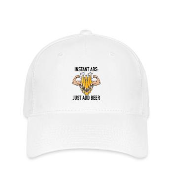 Instant_Abs - Flexfit Cap - Weiß - Vorne
