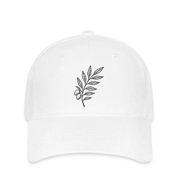 Dessin de baies de branche nocturne - Casquette Flexfit - blanc - Devant