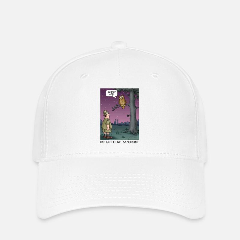 Reizbar-Eulen-Syndrom - Flexfit Cap - Weiß