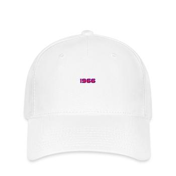 1966 Retro Neon Typografie - Flexfit Cap - Weiß - Vorne