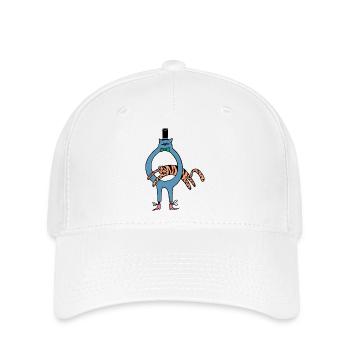 Tiger_Jump - Flexfit Cap - white - Front