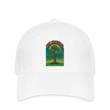 Stay Grounded Willow Sunset - Flexfit Cap - white - Front