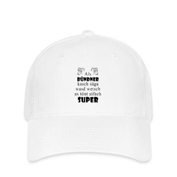 Dialecte des Grisons Super expression - Casquette Flexfit - blanc - Devant