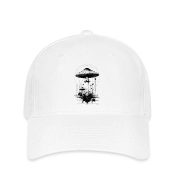 Fliegenpilz, in Geometrischen formen - Flexfit Cap - Weiß - Vorne