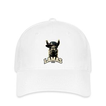 Lamas Rocks - Flexfit Cap - Weiß - Vorne