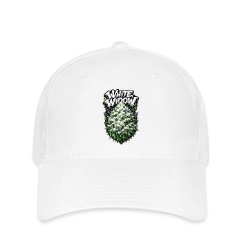 Graffiti de la veuve blanche sur le cannabis - Casquette Flexfit - blanc - Devant