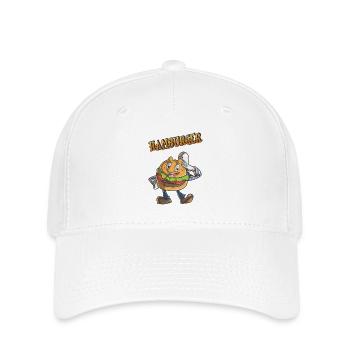 hamburger - Casquette Flexfit - blanc - Devant