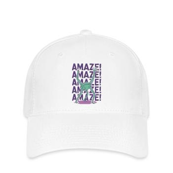 Rocky Amaze Alien-Gruß - Flexfit Cap - Weiß - Vorne