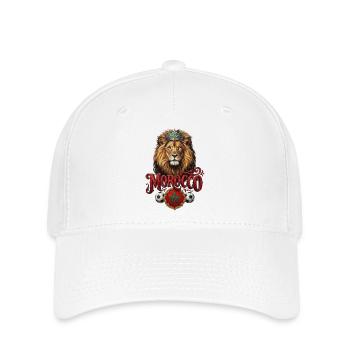 Lion Royal du Maroc - modèle de t-shirt - Casquette Flexfit - blanc - Devant