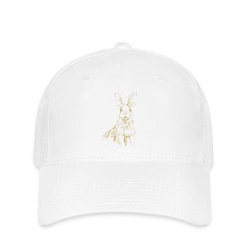Illustrierte Designs mit Hase - Flexfit Cap - Weiß - Vorne