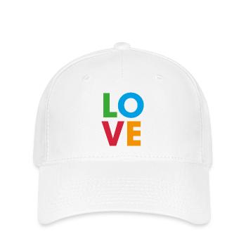 Love - Flexfit Cap - white - Front