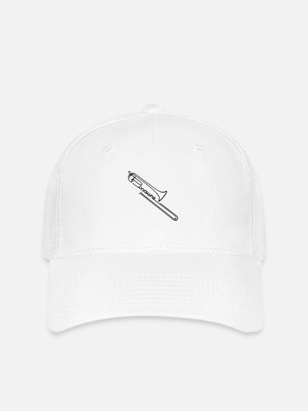 Posaune - Flexfit Cap - Weiß