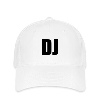 disc jockey - Casquette Flexfit - blanc - Devant