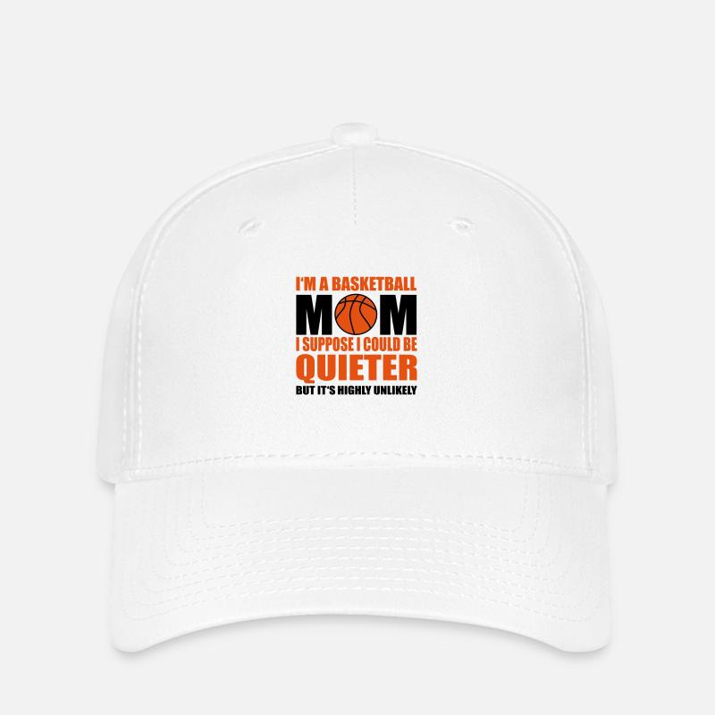 basketballmom - Flexfit Cap - white